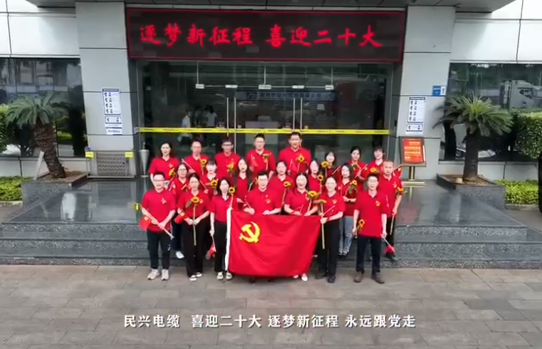 尊时凯龙电缆喜迎二十大，，，，，奋进新征程！